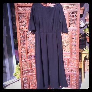 eShakti custom black maxi dress size L